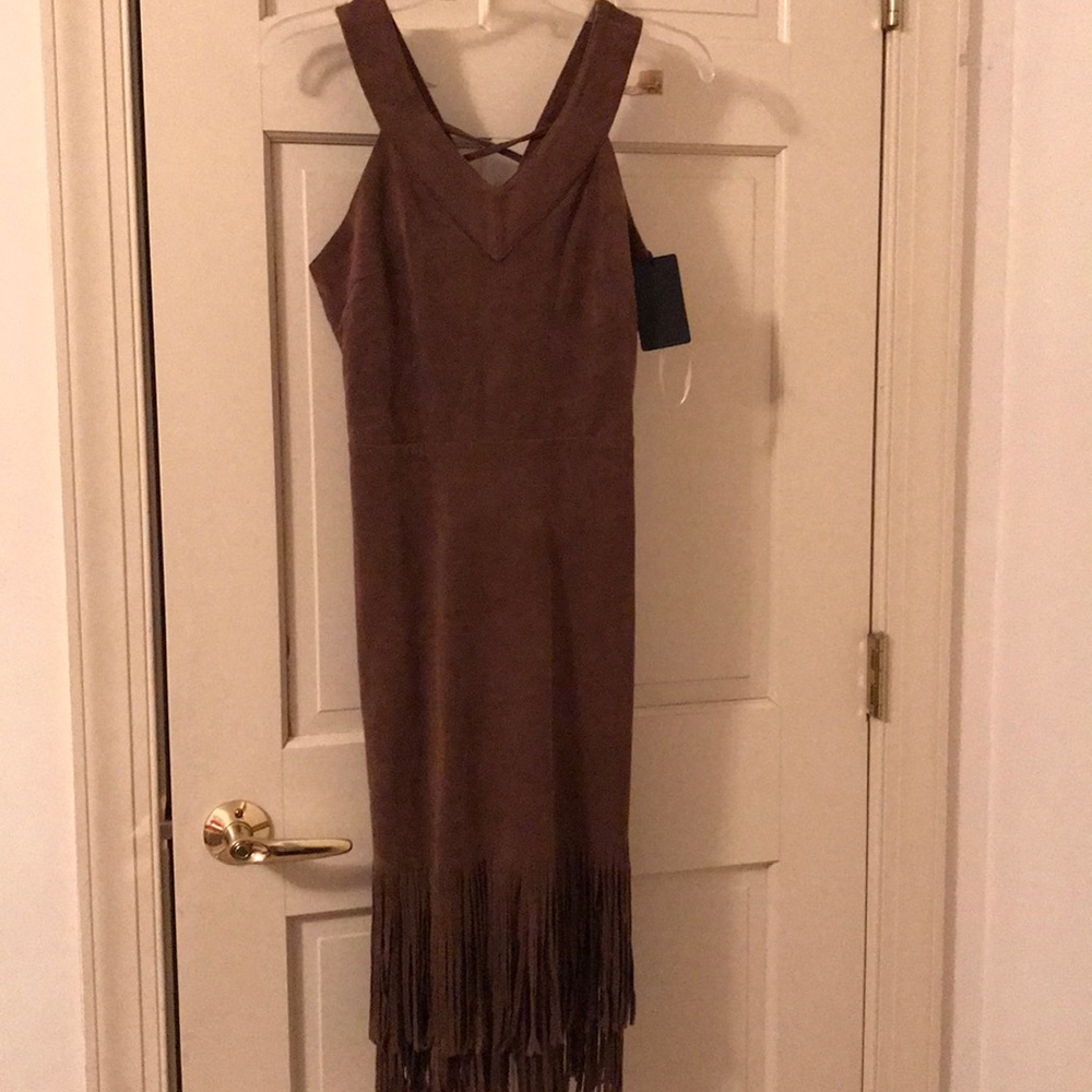 Suede dress